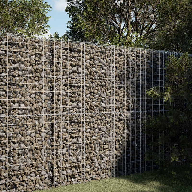 Vidaxl Schanskorf 100x100x200 cm in argento galvanizzato colorato