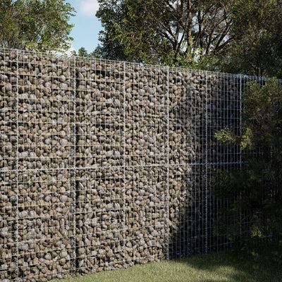 Vidaxl Schanskorf 100x100x200 cm in argento galvanizzato colorato