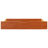 Vidaxl Bedlades 2 pezzi 95x55x16 Pinna solida marrone