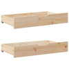 Vidaxl Bedlades 2 St con ruote 90x55x16 cm Pino solido