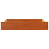 Vidaxl Bedlades 2 PCS 90x55x16 Pino sólido Brown