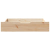 Vidaxl Bedlades 2 ST con ruote 85x55x16 cm Pino solido