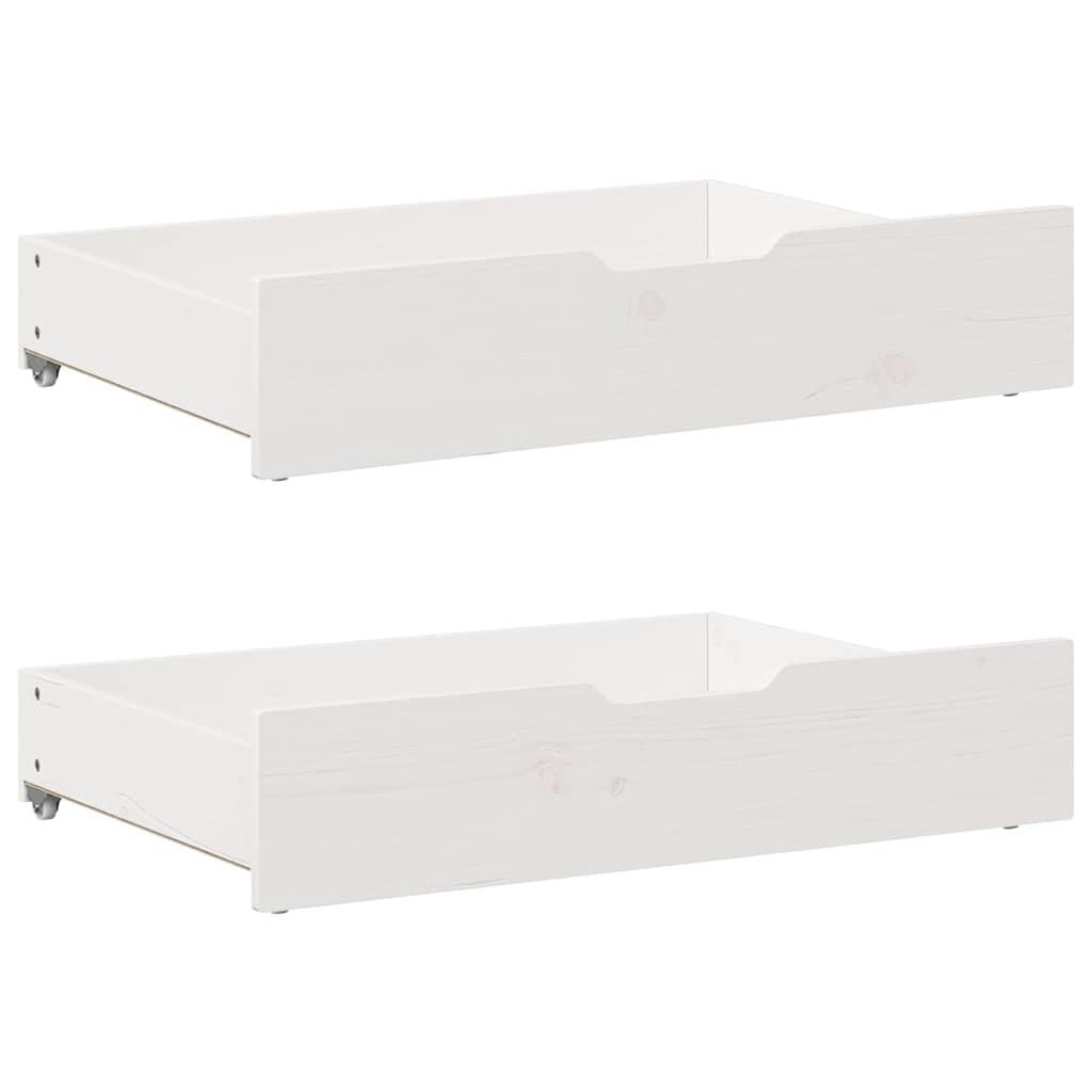 Vidaxl Bedlades 2 pezzi 85x55x16 cm Pine bianco bianco