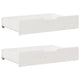 Vidaxl Bedlades 2 pezzi 85x55x16 cm Pine bianco bianco