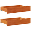 Vidaxl Bedlades 2 ST 85x55x16 Pinna solida marrone