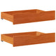 Vidaxl Bedlades 2 ST 85X55X16 Pino sólido Brown