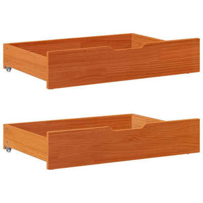 Vidaxl Bedlades 2 ST 85x55x16 Pinna solida marrone