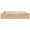 Vidaxl Bedlades 2 St con ruote 80x55x16 cm Pince solido