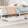 Vidaxl Bedlades 2 ST 80x55x16 cm Pino solido bianco