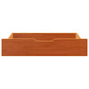 Vidaxl Bedlades 2 ST 80x55x16 Pinna solida marrone