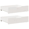 Vidaxl Bedlades 2 pezzi 75x55x16 cm Pine bianco bianco