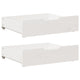 Vidaxl Bedlades 2 pezzi 75x55x16 cm Pine bianco bianco