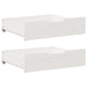 Vidaxl Bedlades 2 PCS 65x55x16 cm Pine bianco bianco