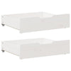 Vidaxl bedlades 2 st 65x55x17 cm massief grenenhout wit