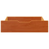 Vidaxl Bedlades 2 PCS 65x55x16 Pinna solida marrone
