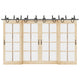 Vidaxxl caja con piezas para puerta corredera 366 cm acero negro