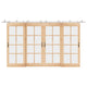 Vidaxx juego de piezas para puerta corredera 200 cm acero inoxidable plateado