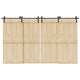 Vidaxxl caja con piezas para puerta corredera 366 cm acero negro