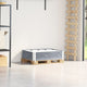 Vidaxl Palletopzetrand 80x60 cm Pince solido grigio