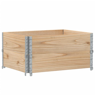 Vidaxl Palletopzetranden 2 ST 80x60 cm de pino sólido