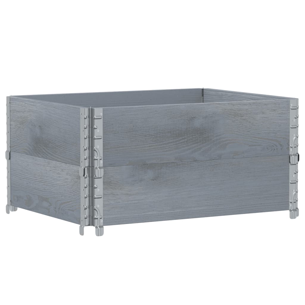 Vidaxl Palletopzetranden 2 ST 80x60 cm de pino sólido