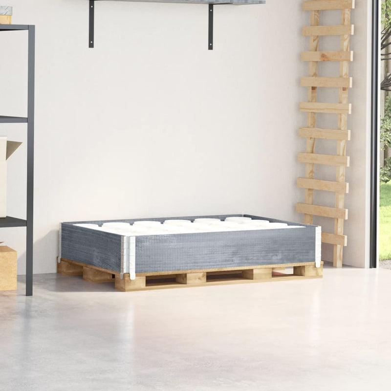 Vidaxl Palletopzetrand 120x80 cm Pinna solido grigio