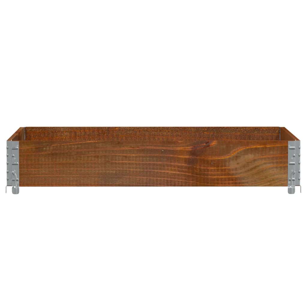 Vidaxl Palletopzetrand 120x80 cm Pince solido marrone
