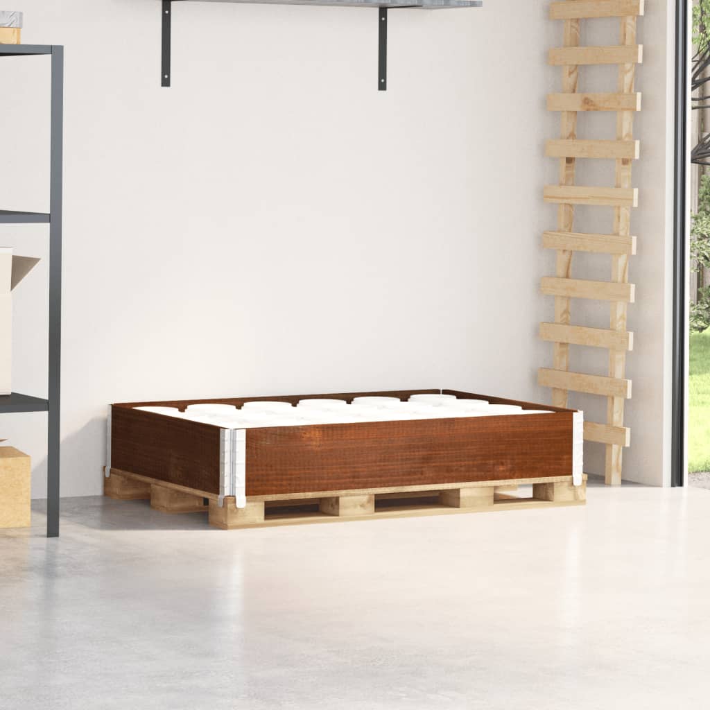 Vidaxl Palletopzetrand 120x80 cm Pince solido marrone