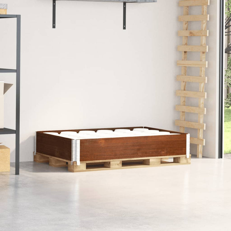 Vidaxl Palletopzetrand 120x80 cm Pince solido marrone