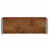Vidaxl palletopzetranden 2 pezzi 120x80 cm Pinna solido marrone