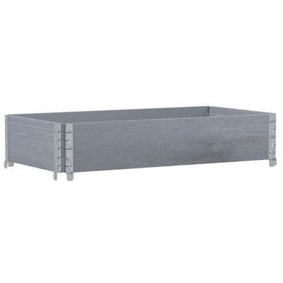 Vidaxl Palletopzetrand 100x50 cm Pino solido grigio