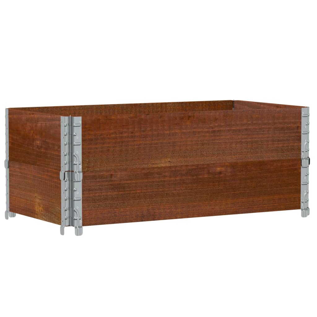Vidaxl palletopzetranden 2 pezzi 100x50 cm Pinna solido marrone