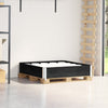 Vidaxl Palletopzetrand 100x100 cm Pino solido nero