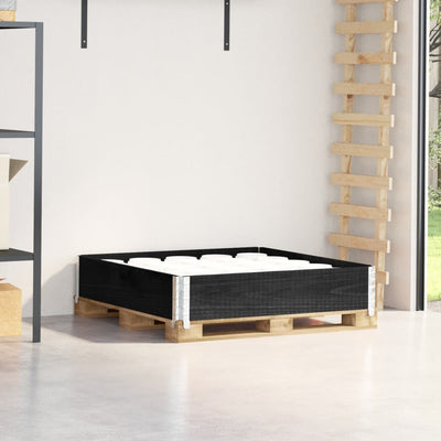 Vidaxl Palletopzetrand 100x100 cm de pino sólido negro