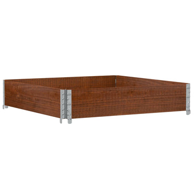 Vidaxl Palletopzetrand 100x100 cm Pinna solido marrone