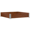Vidaxl Palletopzetrand 100x100 cm Pinna solido marrone