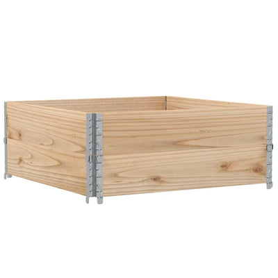 Vidaxl Palletopzetranden 2 PCS 100x100 cm Pince solido