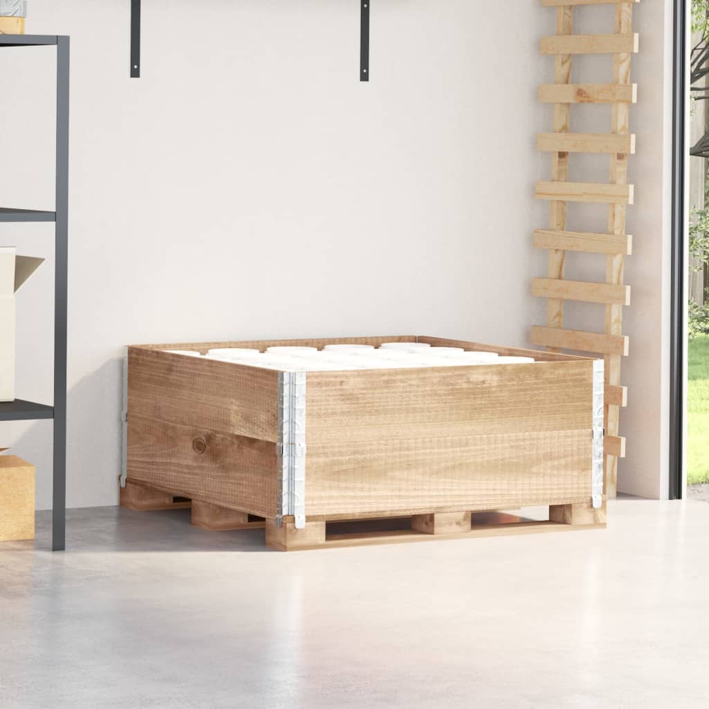 Vidaxl Palletopzetranden 2 PCS 100x100 cm Pince solido