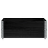 Vidaxl palletopzetranden 2 pezzi 100x100 cm pino pino nero