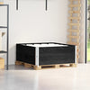 Vidaxl Palletopzetranden 2 PCS 100x100 cm Pino sólido Negro
