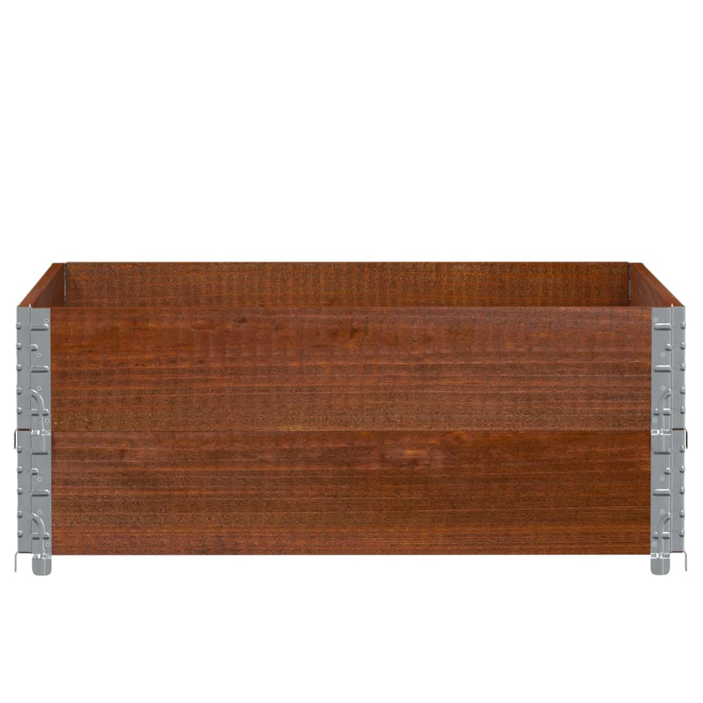 Vidaxl palletopzetranden 2 pezzi 100x100 cm Pinna solido marrone