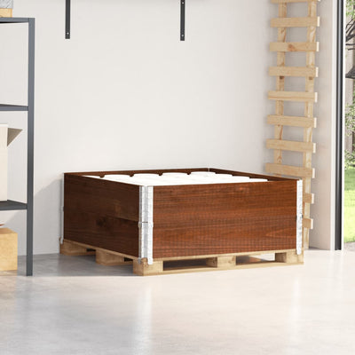 Vidaxl Palletopzetranden 2 PCS 100x100 cm Pino sólido Brown