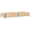 Vidaxl palletopzetrand 150x50 cm massief grenenhout