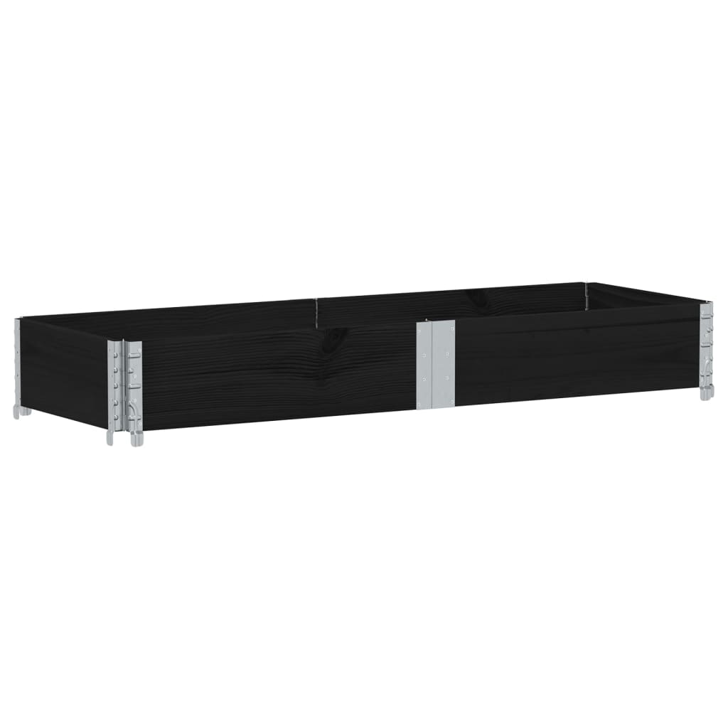 Vidaxl Palletopzetrand 150x50 cm Solid pine black