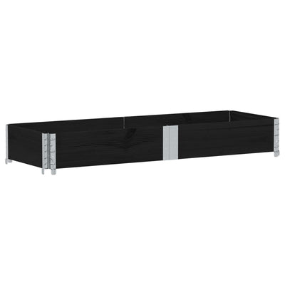 Vidaxl Palletopzetrand 150x50 cm Pino sólido Negro