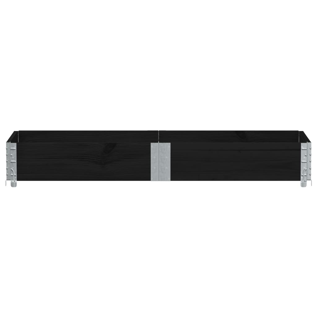 Vidaxl Palletopzetrand 150x50 cm Solid pine black
