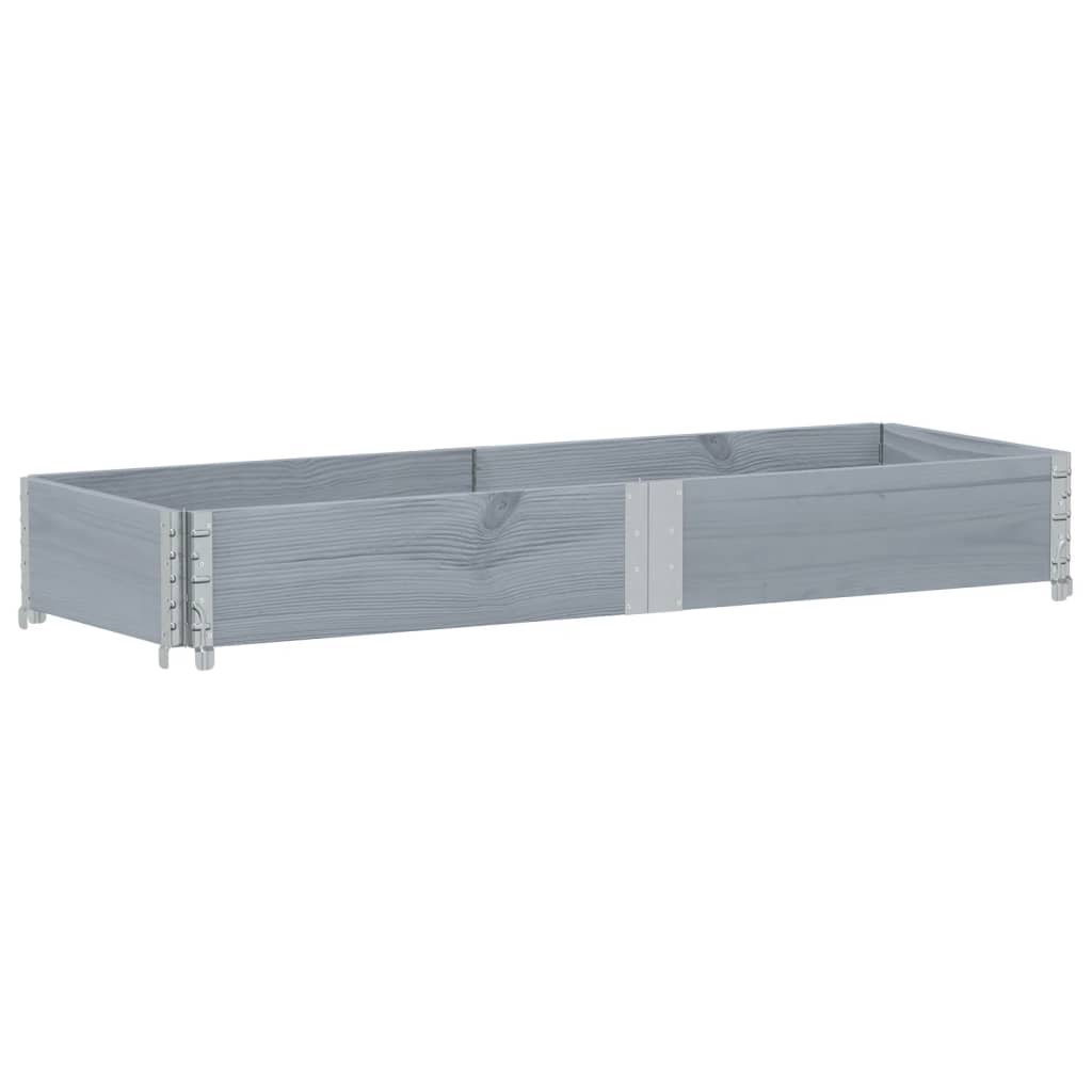 Vidaxl Palletopzetrand 150x50 cm Pino solido grigio