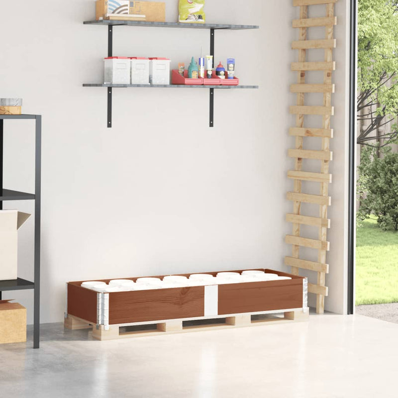 Vidaxl Palletopzetrand 150x50 cm Pinna solido marrone