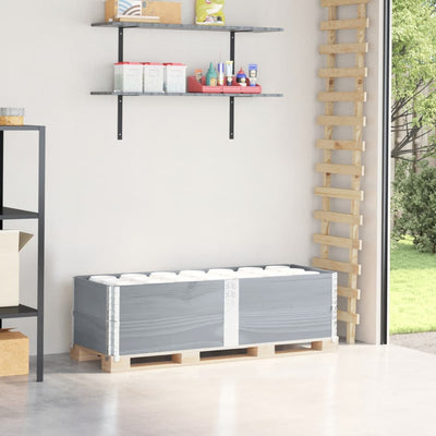 Vidaxl Palletopzetranden 2 ST 150x50 cm Pino sólido gris gris