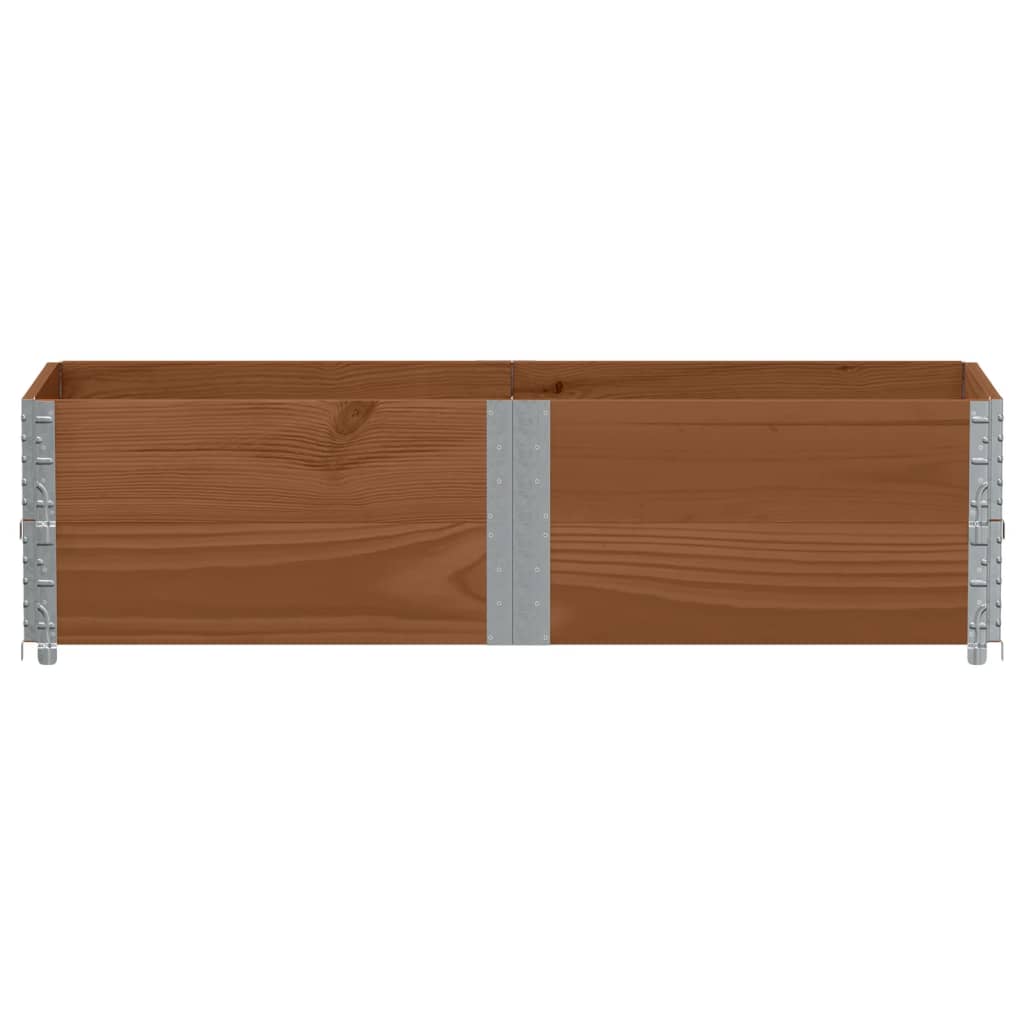 Vidaxl Palletopzetranden 2 St 150x50 cm Pince in pino solido marrone